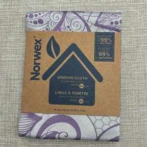 Norwex Window Cloth - Purple and Gray